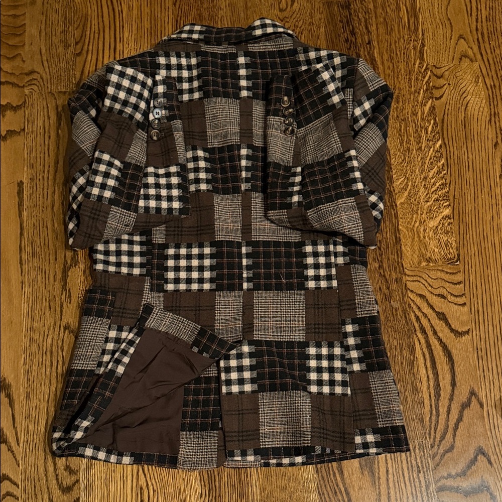 White Birch black label Checkered patchwork Blaze… - image 15